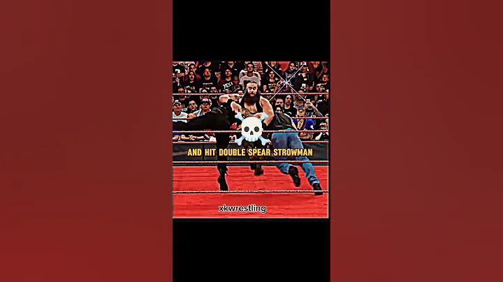 roman reigns and Goldberg double spear of Strowman #wwe #shorts