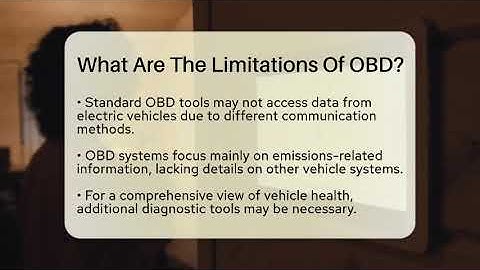 What Are The Limitations Of OBD? - Talking Tech Trends