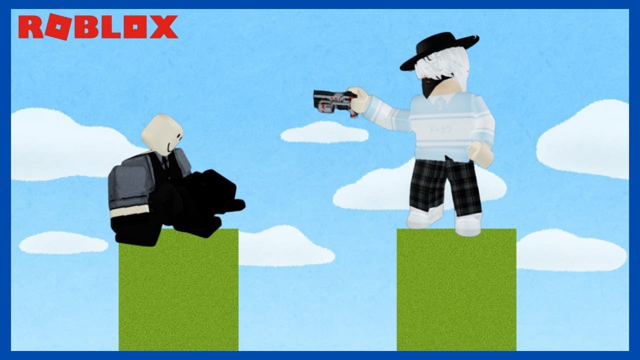 Aku dan adik-adikku bermain tembak-tembakan tapi "BUTA"|ROBLOX INDONESIA