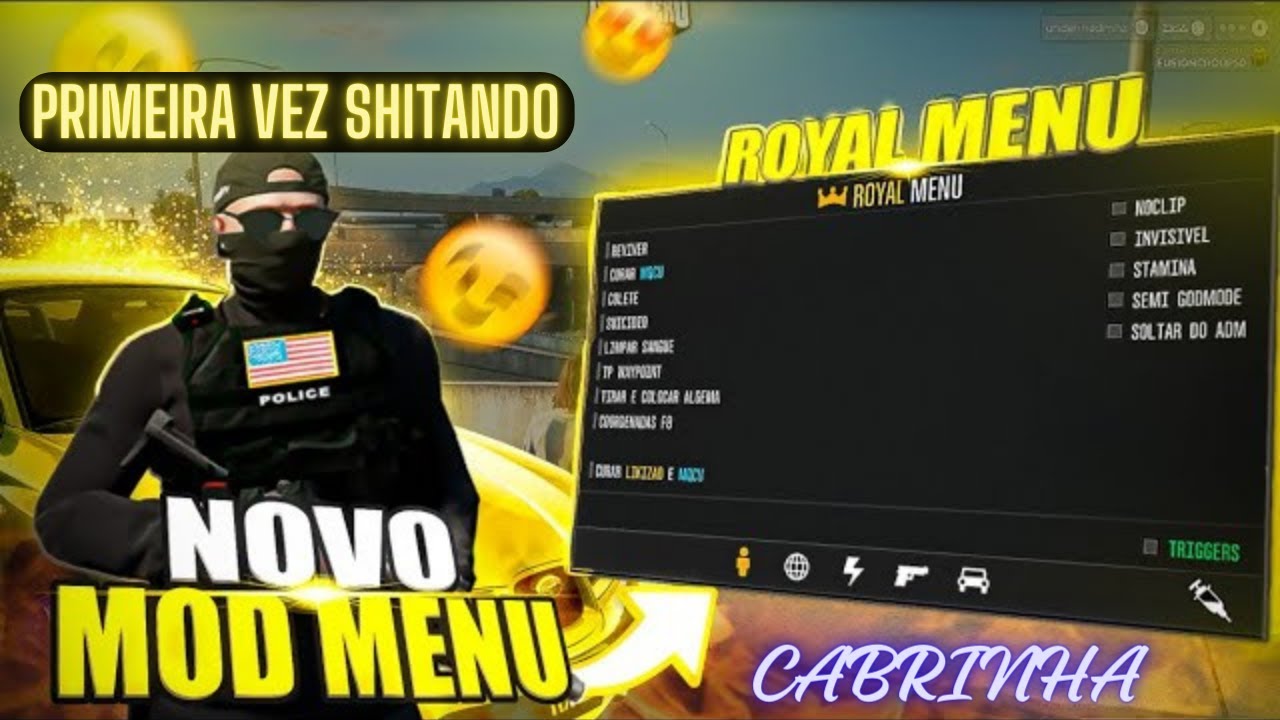 GTA RP 🔥24H USANDO MOD MENU NO FIVEM RP.! SERA QUE VAI DAR RUIM? 🔥 ...