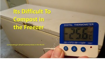 its difficult to compost in the freezer