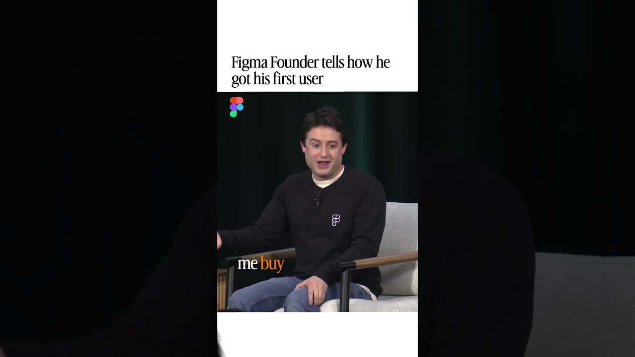 @Figma founder shares how he got his first user #shorts #figma #viral