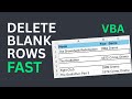 Delete Blank Rows with Excel VBA