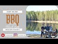 Short vacation in the black lake russia grilled chicken and enjoy the nature with russian students