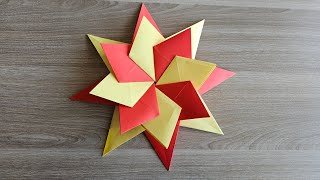 modular origami  star / how to make with paper