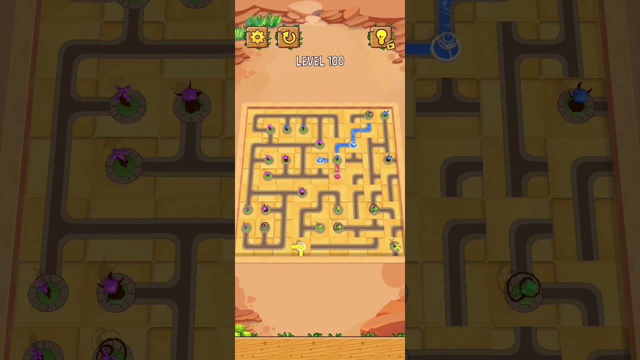 Water Connect Puzzle Solution - Level 100 Satisfying Gameplay