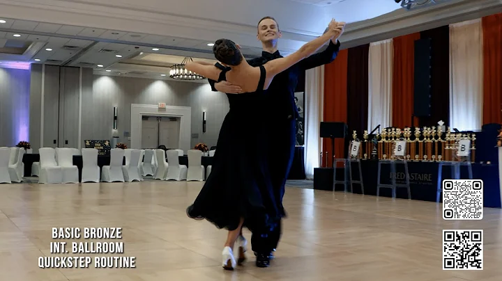 Basic Bronze International Ballroom Quickstep Routine by Ilya Golovanov & Anastasiia Kovalenko
