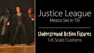 Justice League Set: Batman, Superman, and Flash set (Mezco) 1/12 scale figures!