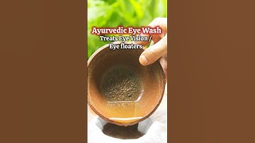 Ayurvedic remedy for Weak eye Vision and eye floaters. Calming effects on eyes. #shorts