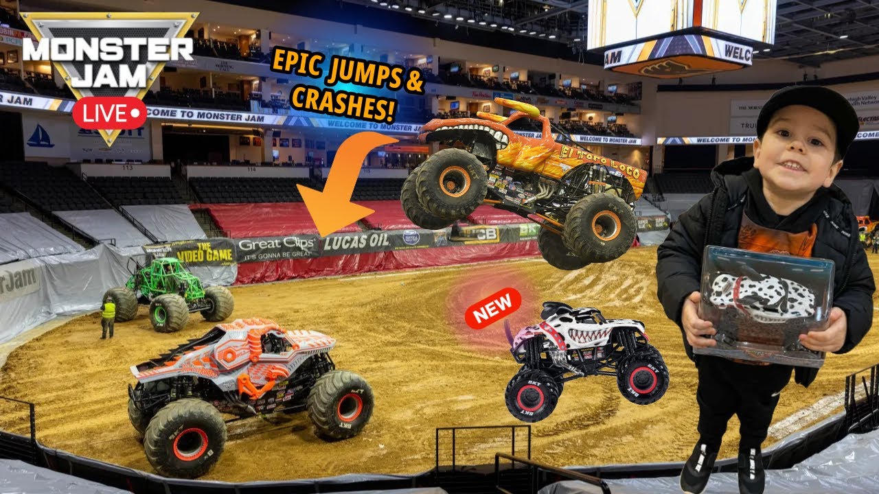 MONSTER JAM LIVE! 🚛💥 MEGA Jumps, Crashes & NEW Monster Trucks Surprise! 🎉🔥