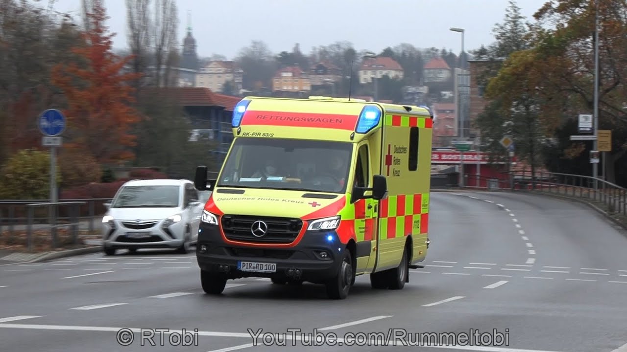 [NEW] Pirna German Red Cross ambulance 83/2 responding | Neuer RTW 83/2 DRK Pirna [GER | 11.2021]