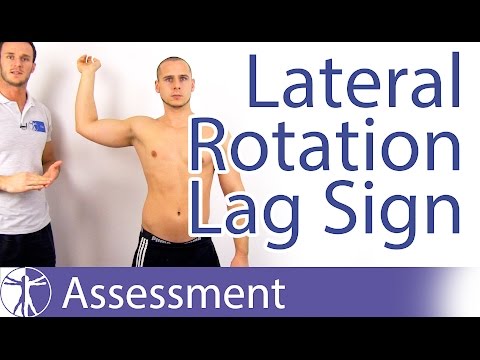 Lateral Rotation Lag Sign⎟Infraspinatus Weakness