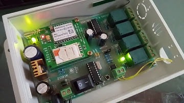 GSM SECURITY ALARM SYSTEM FOR SHUTTER & DOOR WITH 4 CHANNEL GSM RELAY SWITCH & DOOR LOCK OPENER