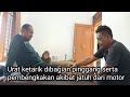 Urat ketarik dibagian pinggang serta pembengkakan akibat jatuh dari motor