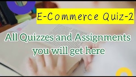 Ecommerce Quiz 2 digiskills || Batch-9