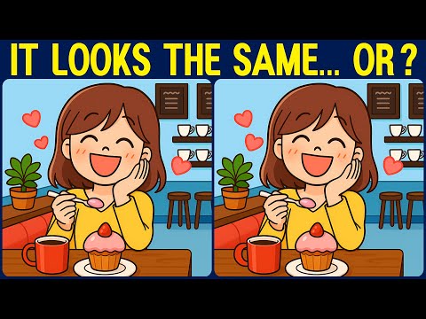 [Spot the Difference Brain Training] The subtle differences will test your attentiveness.