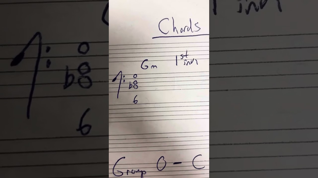 Music theory I: Midterm chords