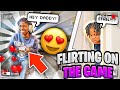 FLIRTING WITH GUYS ON THE GAME TO SEE HOW HE REACTS!!