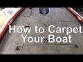 Bass Boat Carpet and Seat Replacement and a Recess Trolling Motor Tray!