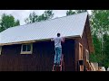 Off Grid Cabin: Installing Flooring And A Simple Rainwater Collection System