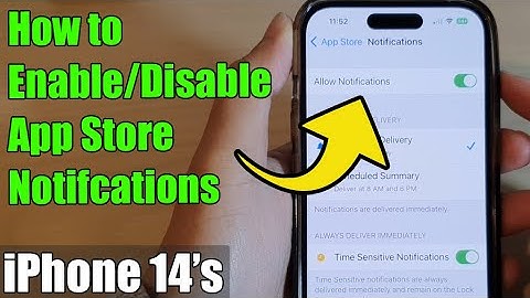 iPhone 14/14 Pro Max: How to Enable/Disable App Store Notifcations