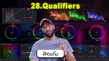 Color Grading - 28 Davinci Resolve Telugu | Qualifiers     #davincitelugu #davinciresolve