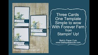 Simple to Wow with Forever Fern from Stampin' Up!  ~ Beth's Paper Cuts