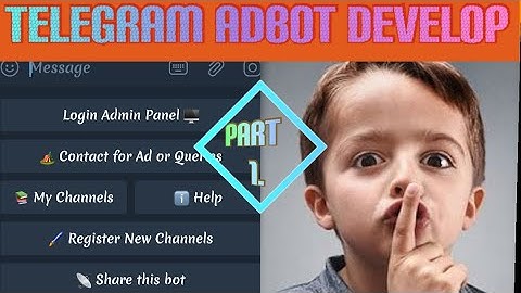 #telegram #bots #adbot #technical How to develop(create) Telegram Bot |Adbot|Postbot Free With Php