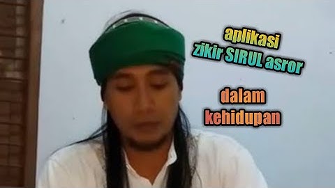 GUS MUKHLASON : PRAKTEK DZIKIR SIRUL ASROR DALAM KEHIDUPAN (al hijrah )