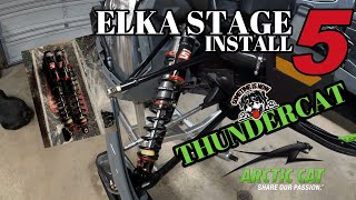 ARCTIC CAT THUNDERCAT INSTALLING ELKA STAGE 5 FRONT SHOCKS