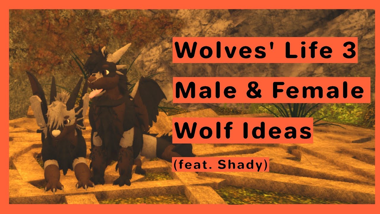 Roblox | Wolves' Life 3 | Male & Female Wolf Ideas (feat. Shady) - YouTube