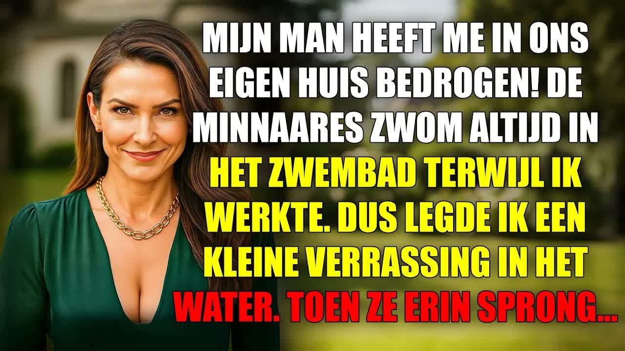 Mijn man bedroog me! Zijn minnares zwom graag in het zwembad. Dus deed ik dit.