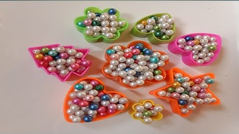 Pearls Reverse SatisfyingAsmr oddly|cookie cutters star flower set|effect moti Reverse video Asmr