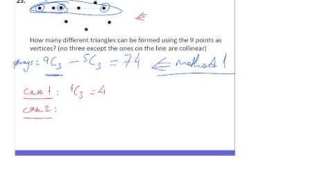 Permutations & Combination 23: How Many Triangles