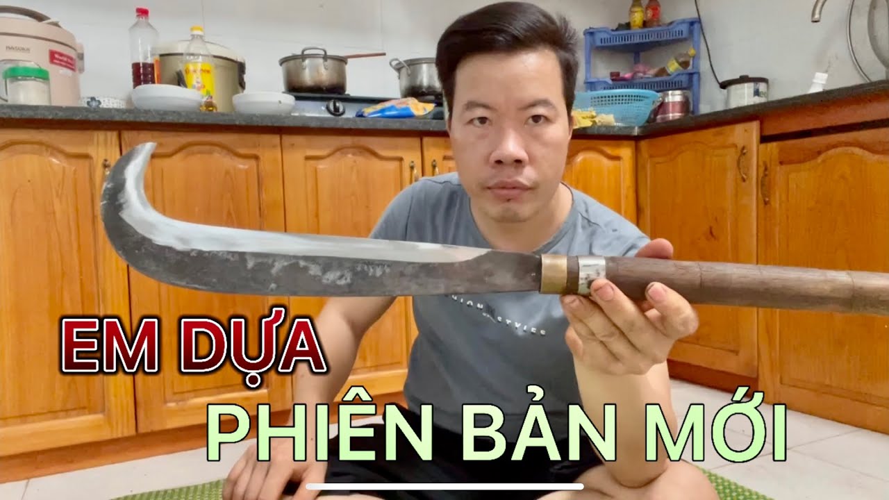 Dao rựa rèn bằng nhíp xe phiên bản mới zalo 0982267806 - YouTube