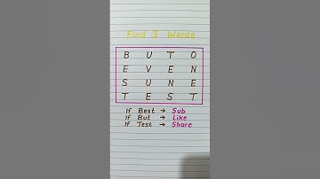 find 3 words 😱 #trending #shortsfeed #challenge