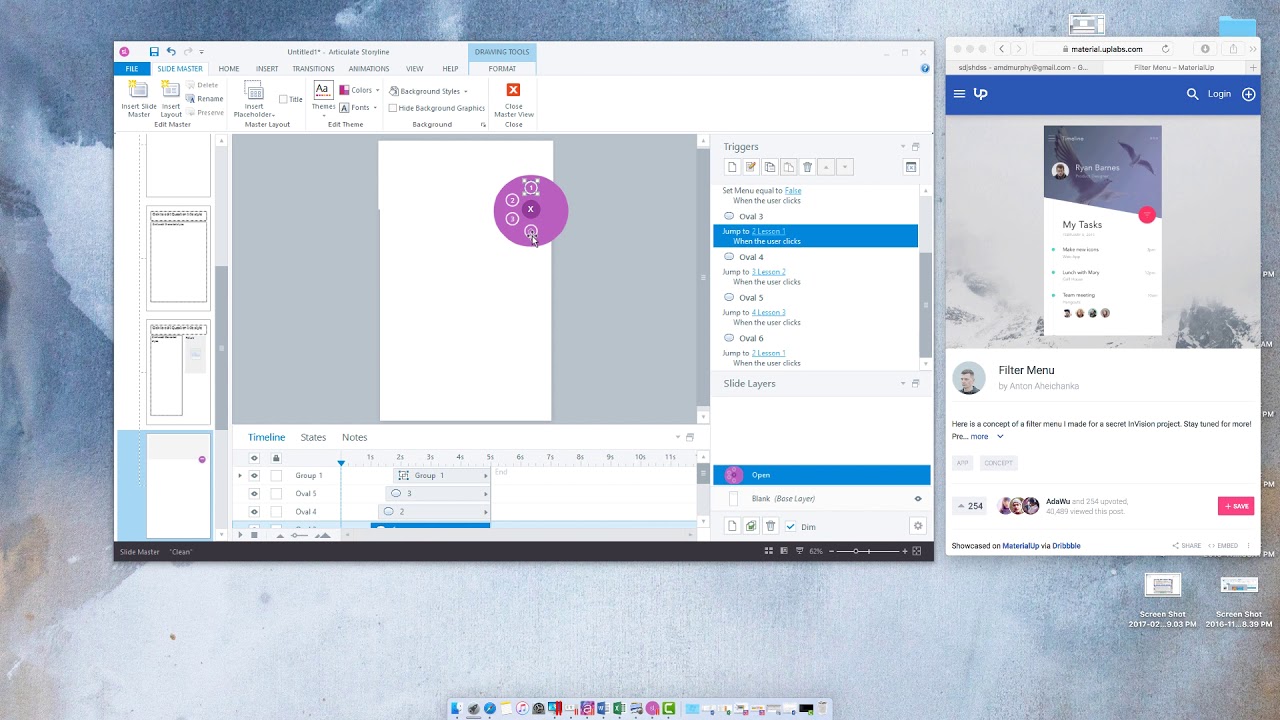 Creating a Custom Menu in Articulate Storyline 360 - YouTube