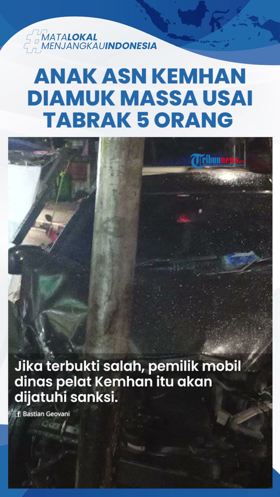 Sosok Pengemudi Mobil Kemhan Ugal-ugalan di Palmerah, Diamuk Massa Usai Tabrak 5 Orang