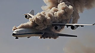 Today the Russian Il76MD90A bomber carrying cluster bombs was exploded by Ukraine