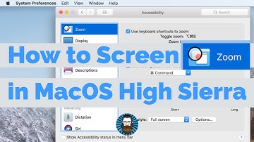 How To Screen Zoom in macOS High Sierra