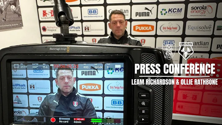 🎙️ Leam Richardson & Ollie Rathbone's pre-Watford press conference | Presented by Pinders 🖨