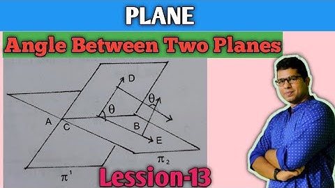 3-Dimensional Geometry | Angle Between Two Planes | CHSE Class 12 Math