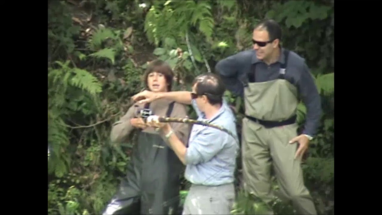 Pesca de dos Salmones en Piedra Blanca, Esva, Asturias Paraíso Natural, Juan y Ramón, 12 y 14 años