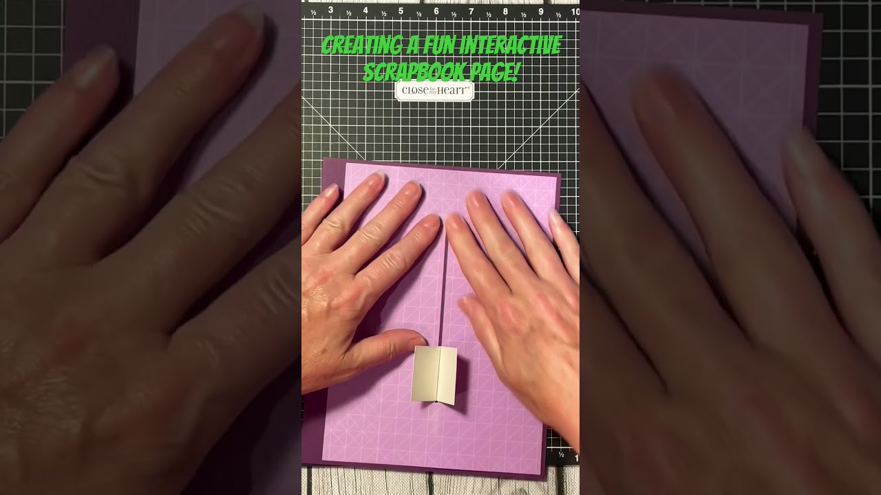 Interactive scrapbook page 