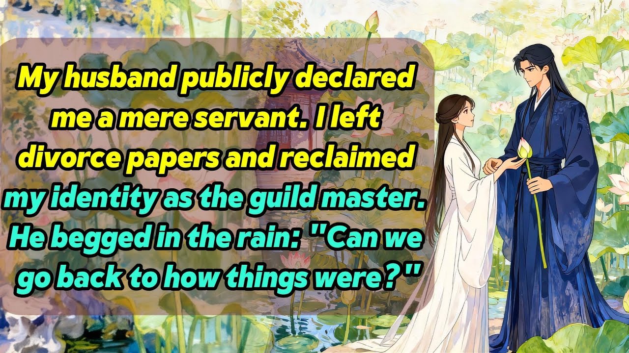 Husband called me servant in public. I left, became guild master. He begged: 