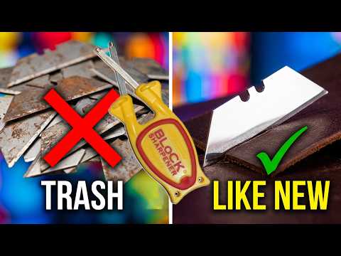 How to Sharpen Replacement Blades & Save Money! (Handheld Method) 🔪⚙️