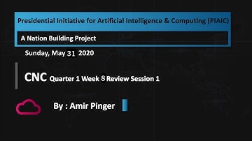 Batch 6-34 CNC Q1 Week 8 Review Session : Kubernetes, by Aamir Pinger Sunday at 04:00 PM (PST)