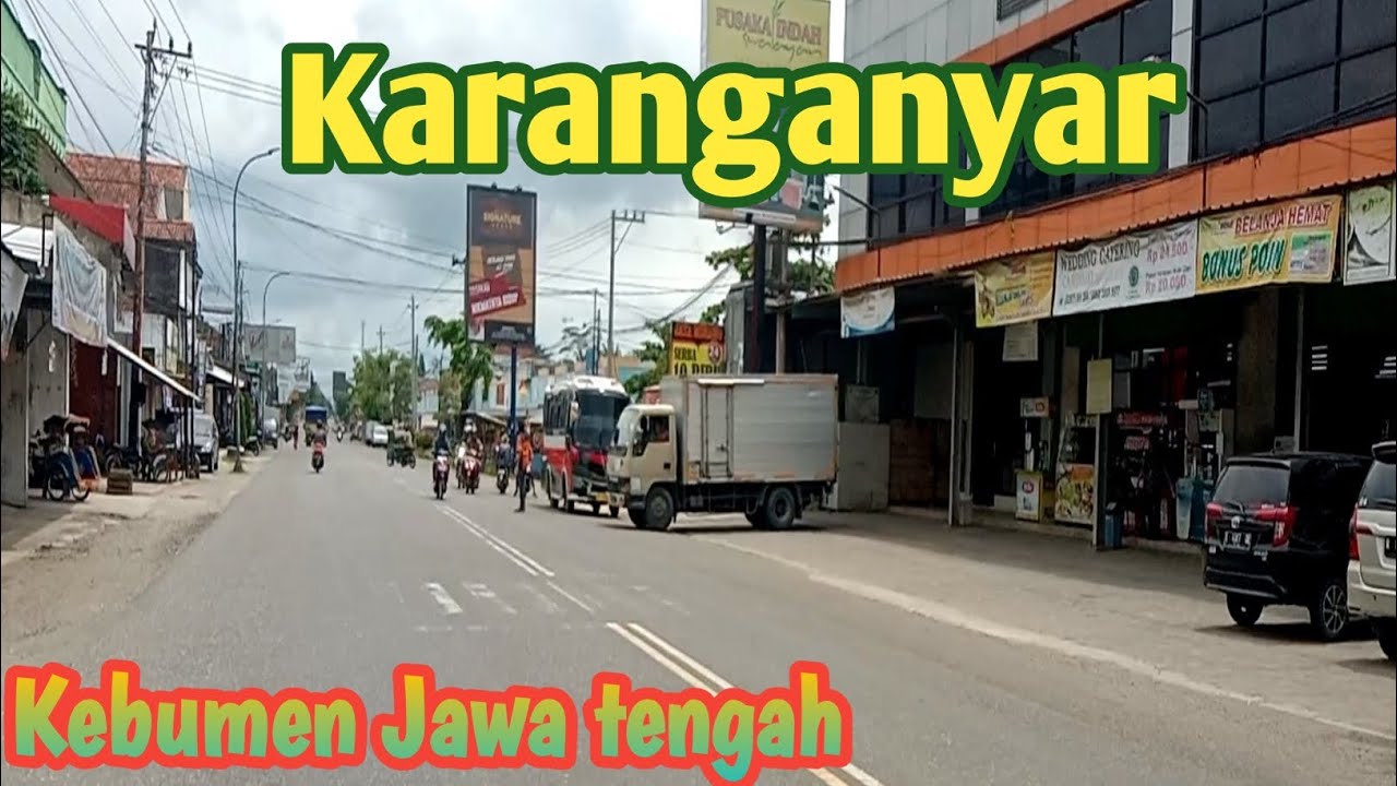 Suasana Kota Karanganyar Kebumen Jawa tengah