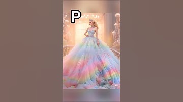 Choose your name first letter beautiful princess dress 😍#short #video #partywear #dress #princess
