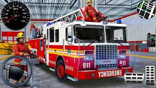 Fire Truck City Rescue Simulator - 911 US Emergency Fire Truck Driving 3D - Android Gameplay screenshot 1